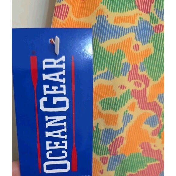 Ocean Gear Boys Swim Trunks L 10-12 Multicolor UPF 50+ Swim Shorts NWT - Picture 6 of 10